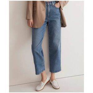 Madewell The Perfect Vintage Wide-Leg Crop Jean Sz 25 Cresslow Wash Classic
